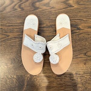 White Jack Rodger Flat Sandal